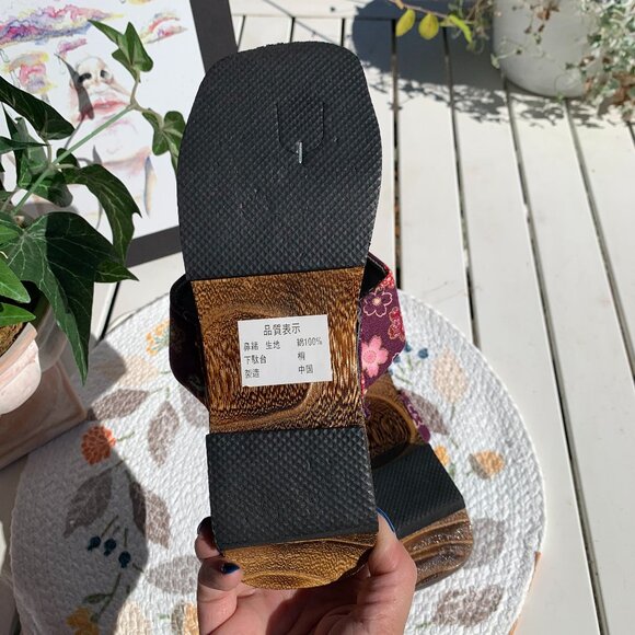 Japanese Geta Wooden Sandals NWOT - Picture 8 of 11
